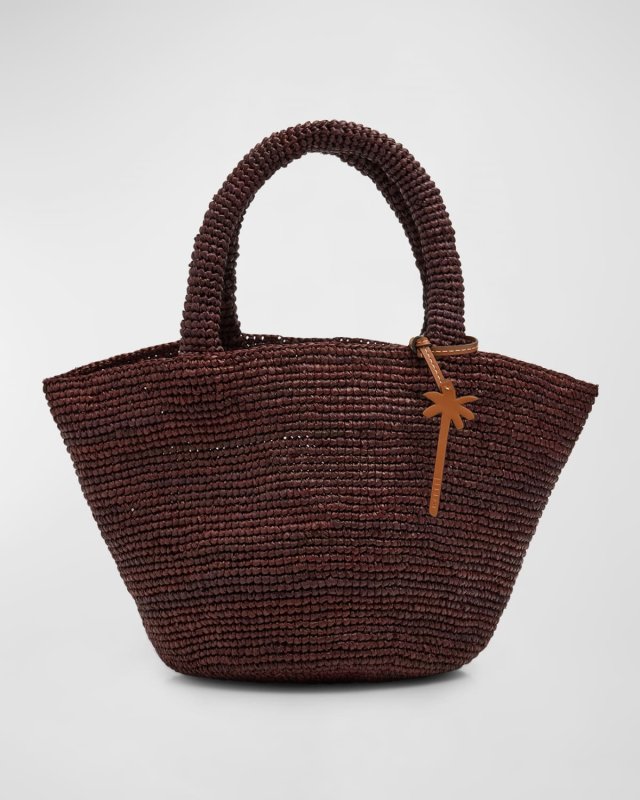 Summer Medium Raffia Beach Tote Bag